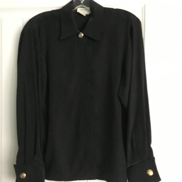 Silk Studio Black Silk Blouse - Picture 2 of 6